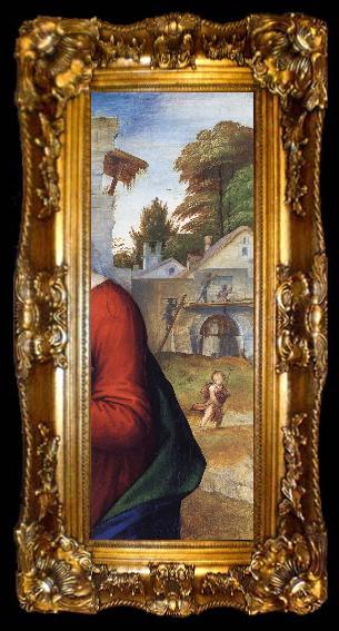 framed  Fra Bartolommeo Detail of The Virgin Adoring the Child with Saint Joseph, ta009-2